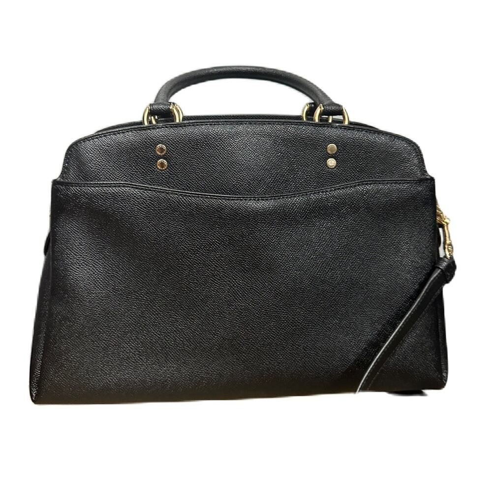 Coach Lillie Black Carryall Satchel Bag - Picture 2 of 15